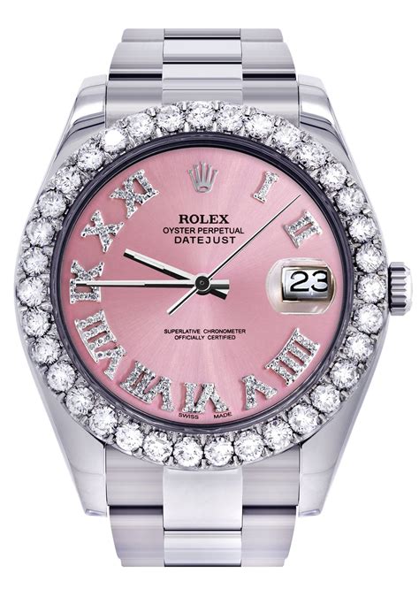 rolex with pink